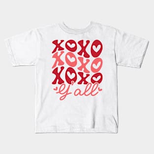 XoXo Y'all Valentines Day Gift Kids T-Shirt